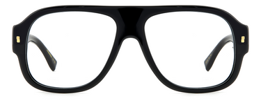Men Premium Dsquared2 Eyeglasses: D2 0125 - Black - SpecSMART Eye Clinic (Front View)